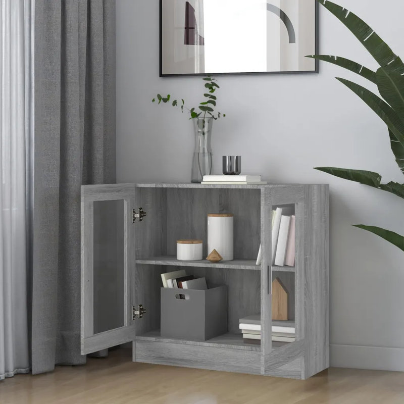 Avriel 2 -Door 1 -Shelf, Grey Sonoma