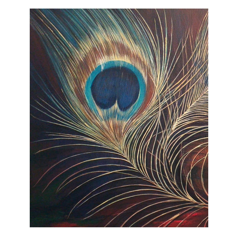 Morpankh de Krishna | Acrylique sur toile | Par Alka Sengar