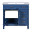 Modern Bathroom Vanity With Resin Sink, 2 Soft Close Doors And 4 Drawers-1401096496