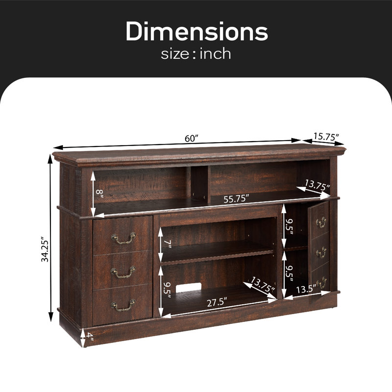 Briasha 60'' Sideboard, Espresso