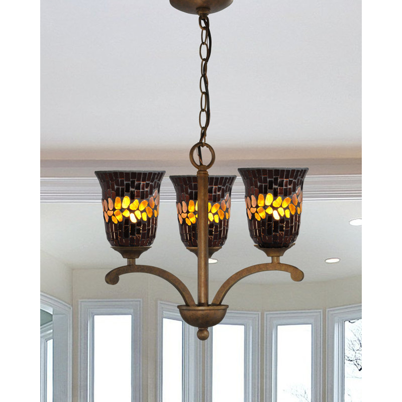 Lustre classique / traditionnel à 3 lumières Aleta