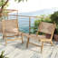 Chaise longue sans accoudoirs en bois d'acacia-1687562080