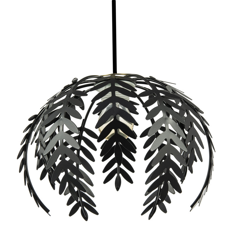 17cm H Metal Lamp Shade in Black