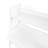 RiverRidge Kids Art Table Desk with Ladder Shelf and Open Storage Shelf for Playroom - White with 2 10" Floating Bookshelves