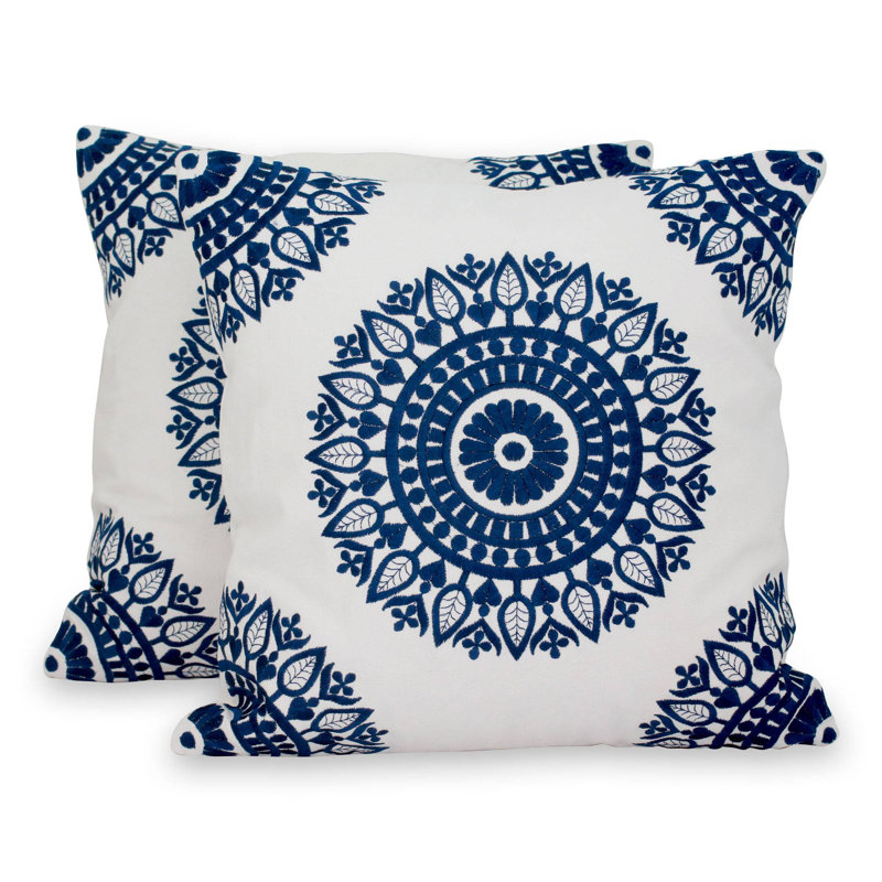 Asha Prabha Indian Embroidered Pillow Cover