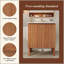 Meuble-lavabo moderne de 30 po avec lavabo en céramique, meuble-lavabo minimaliste rétro, portes à poignée libre 45 degrés, meuble-lavabo à rayures verticales avec grand espace de rangement