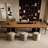 Brown Rectangular Solid Wood Dining Table-108206132