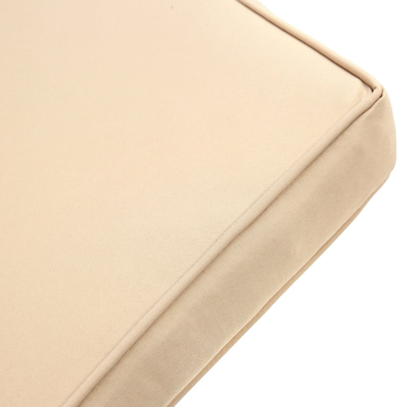 Canapé-lit d'extérieur rond en rotin avec auvent, Beige