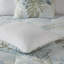 Ensemble de literie de luxe surdimensionné en coton, grand, bleu, design bord de mer pour le confort de la maison