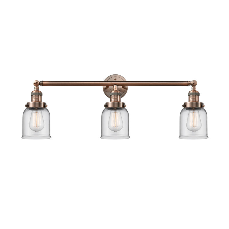 3 - Light Dimmable LED Bath Bar, Antique Copper