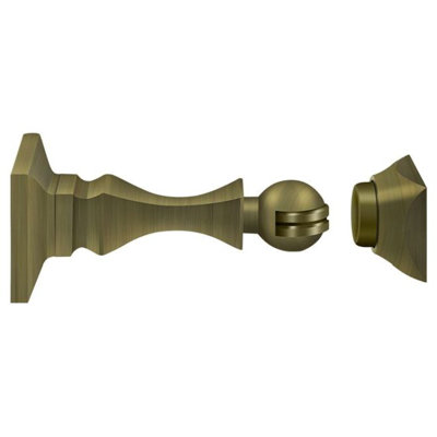 Support de porte magnétique Deltana MDH35U5 3 1/2 po; finition laiton antique
