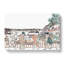 Crossing The Bridge by Utagawa Toyoharu - Wrapped Canvas Painting-55371823