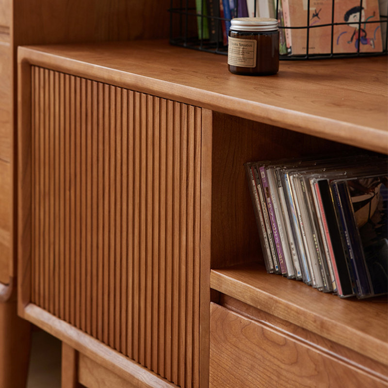 American style retro wooden TV stand