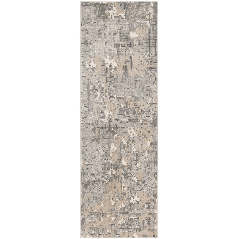 Edvin Performance Abstract Rug, Runner 2'7" x 12'