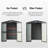 Galvanized Metal Outdoor Shed 5.7X3 Ft - For Patio, Garden, Backyard, Lawn Lockable Double Doors, Voluminous Storage Area, Rust- Construction, Sloping Roof For Rain Protection, Ventilation Steel