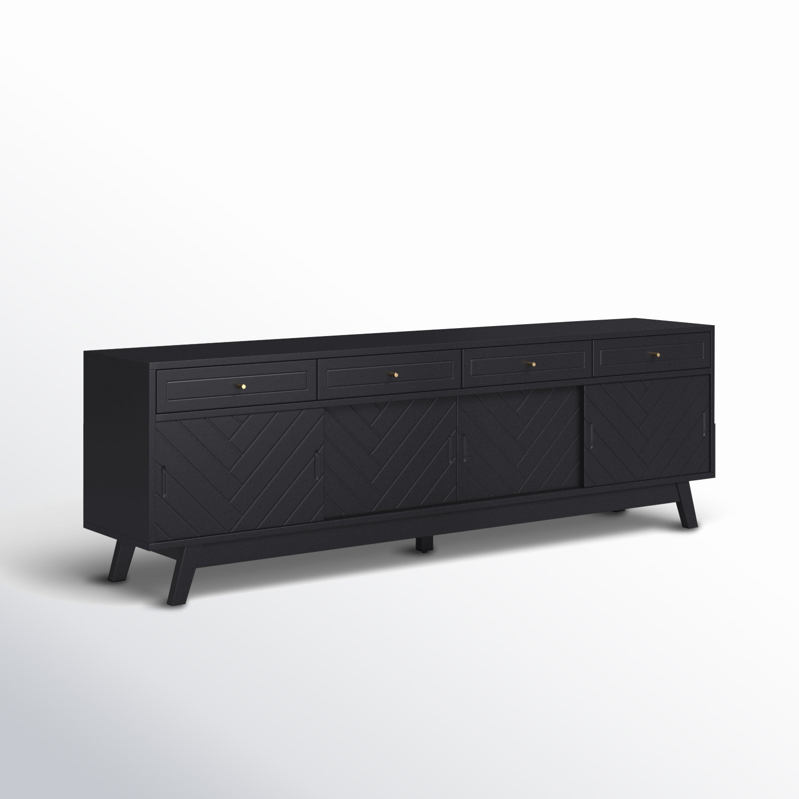 Anja 79'' Media Console, Black