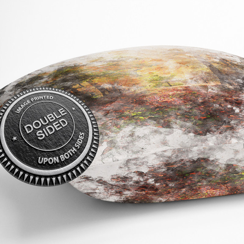 Sunlight Through the Trees Cushion with Filling, 40cm H x 40cm W x 15cm D