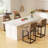 Upholstered Counter Height Bar Stool With Solid Wood Legs-689496960