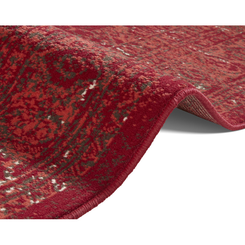 Celebration Plume Flatweave Red Rug, Rectangle 200 x 290cm