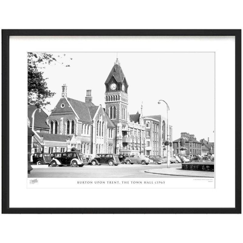 Burton Upon Trent, The Town Hall C1965 - Single Picture Frame Print, 40cm H x 50cm W x 2.3cm D