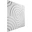 Housses de panneaux muraux décoratifs 3D en spirale H 19 5/8 po x l 19 5/8 po 133,73 pieds carrés Pi. (50 / PC)