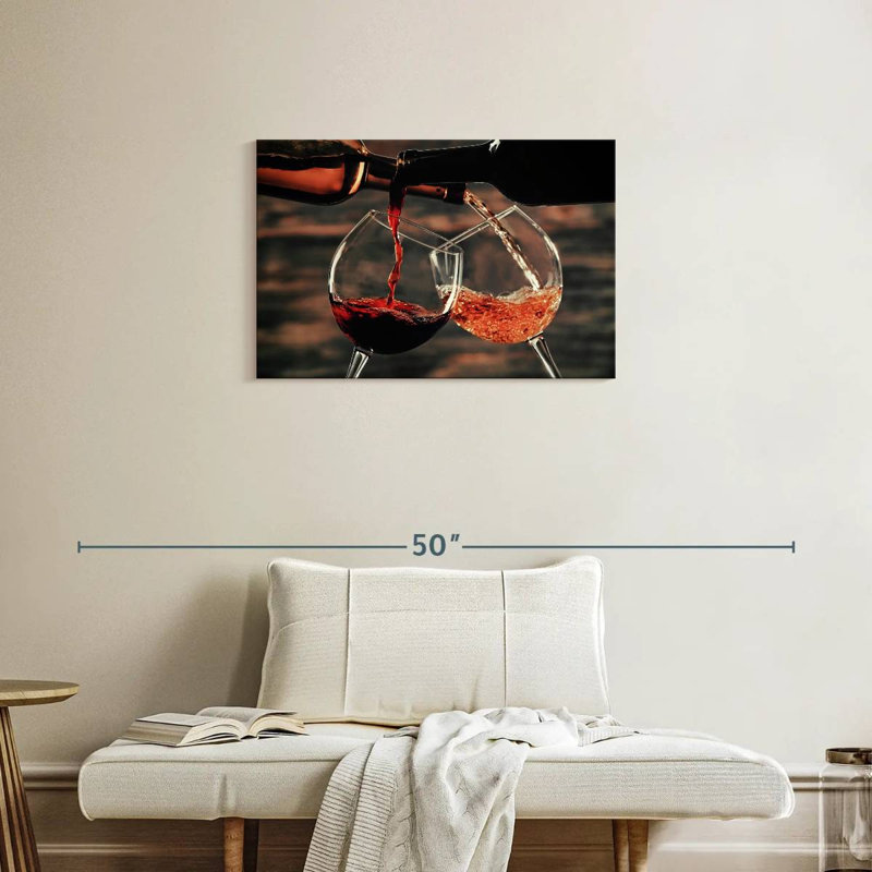 Yarlin versant du vin de bouteilles, H 20 po x l 30 po