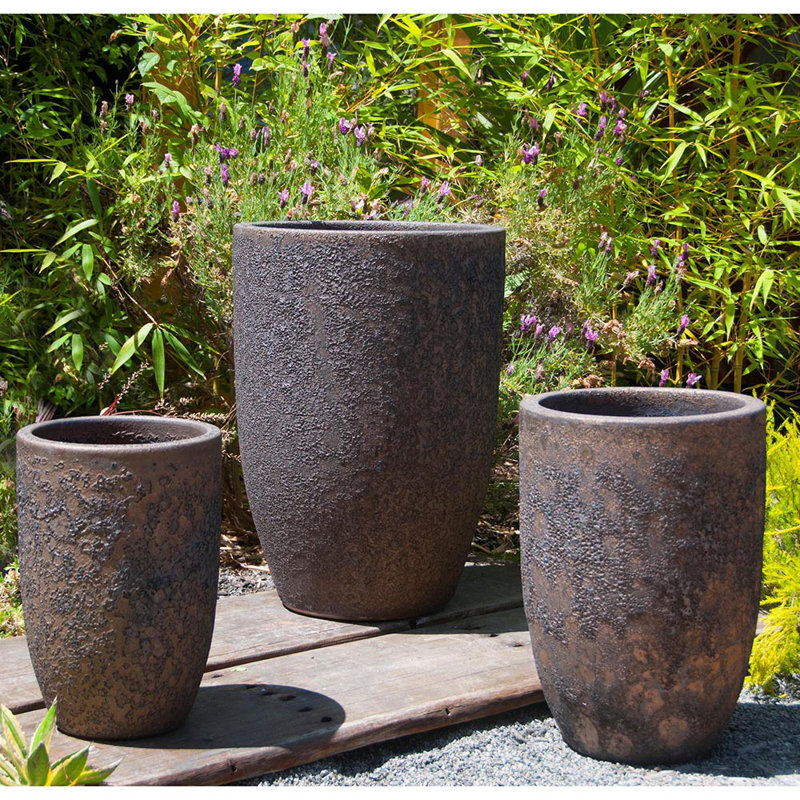 Melson Handmade Ceramic Planter, Silver
