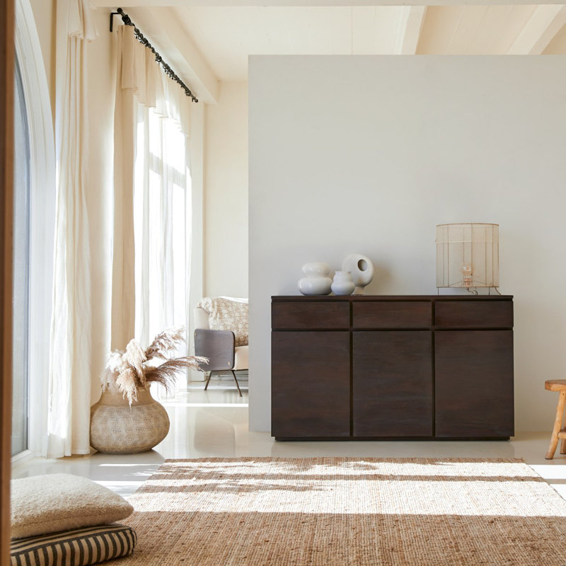 Eva 59.06'' Solid Wood Sideboard