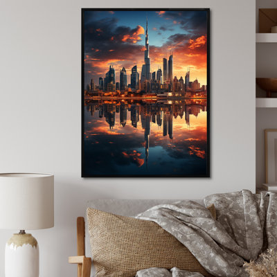 «Carthusia Dubai Beautiful Cityscape», reproduction sur toile