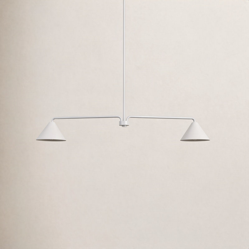 Luminaire suspendu 2 lumières Talvi, Blanc
