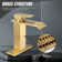 Single-Hole Single-handle Bathroom Faucet with Drain Assembly