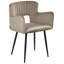 SANILAC 46cm H Velvet Upholstered Upholstered Back Armchair-124083580
