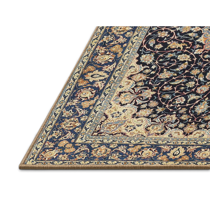 Tapis traditionnel beige / noir Gennep, Rectangle 2 pi x 4 pi