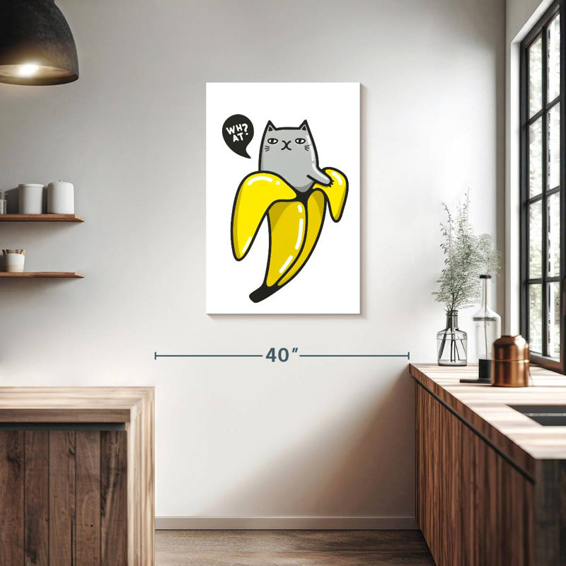 Brampt Banana Cat, 36" H x 24" W