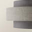 Nellie 19cm H Linen Novelty Pendant Shade ( Clip On )-73719824