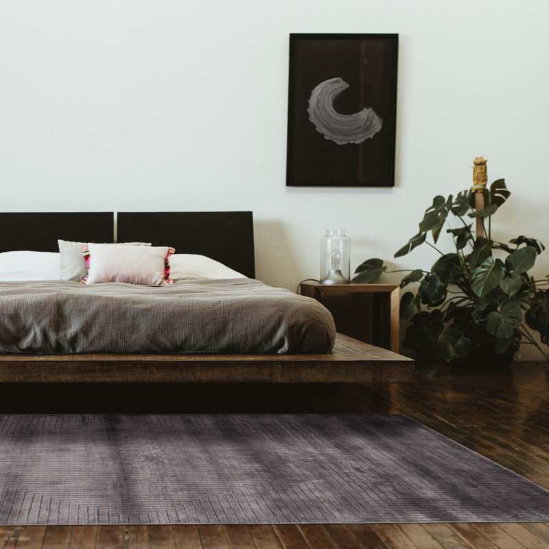 Tapis unique gris unique de 5 pi 7 po x 7 pi 10 po Kashkuli Gabbeh