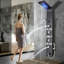 Panneau de douche 45,27 "avec pomme de douche fixe-98898212