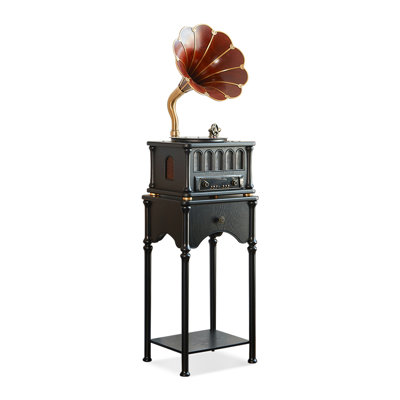 Black+Maroon Free Form Solid + Manufactured Wood Media Players