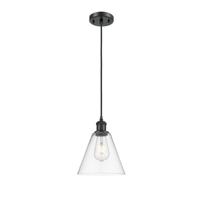 Luminaire suspendu conique à 1 lumière Halyn