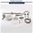 Shower System With Rain Showerhead, 5-Function Hand Shower, Adjustable Slide Bar And Soap Dish For Bathroom Shower Faucet Set, Brushed Nickel Finish