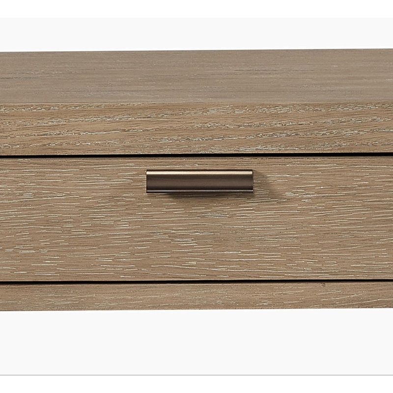 Console incurvée à 1 tiroir - Caramel