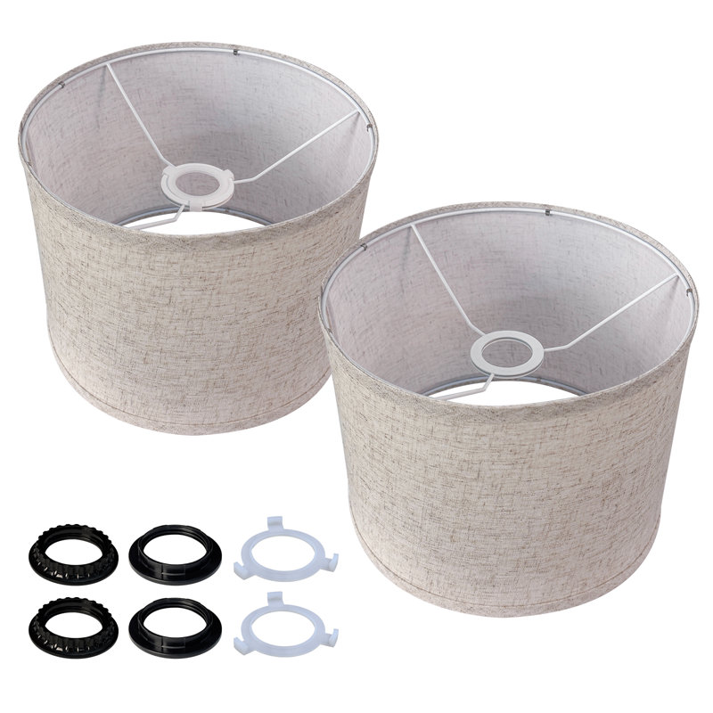 HonoDing Linen Drum Lamp Shade,11''X 8.85''