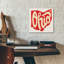 Art mural en verre épique «Ohio Love» par Molly Mattin, 12 po x 12 po