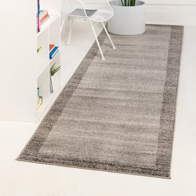Tapis gris clair Hermina