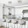 Alixandra 2-Light Flush Mount Hammered Glass Ceiling Light with Metal Frame
