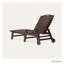 Chaise longue avec accoudoirs et roulettes Lakeside POLYWOOD-9706114