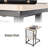Jumelle C Table, storage end table, nightstand with drawer, modern side table-638387862
