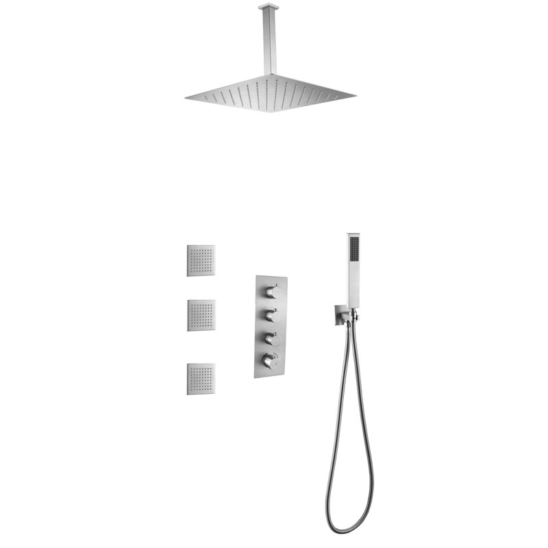All-In-One Kit with Rough in-Valve, Brushed Nickel