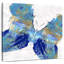 Rayures dorées papillon bleu Brampt-109216922