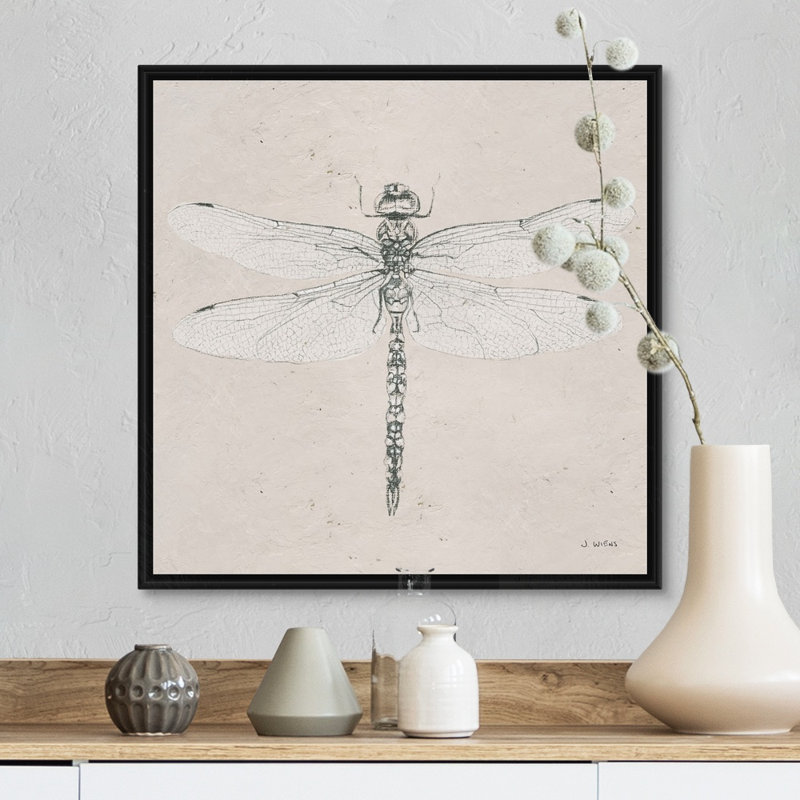 " Soft Summer Sketches VI ", 18" H x 18" W x 1.75" D, Black Framed
